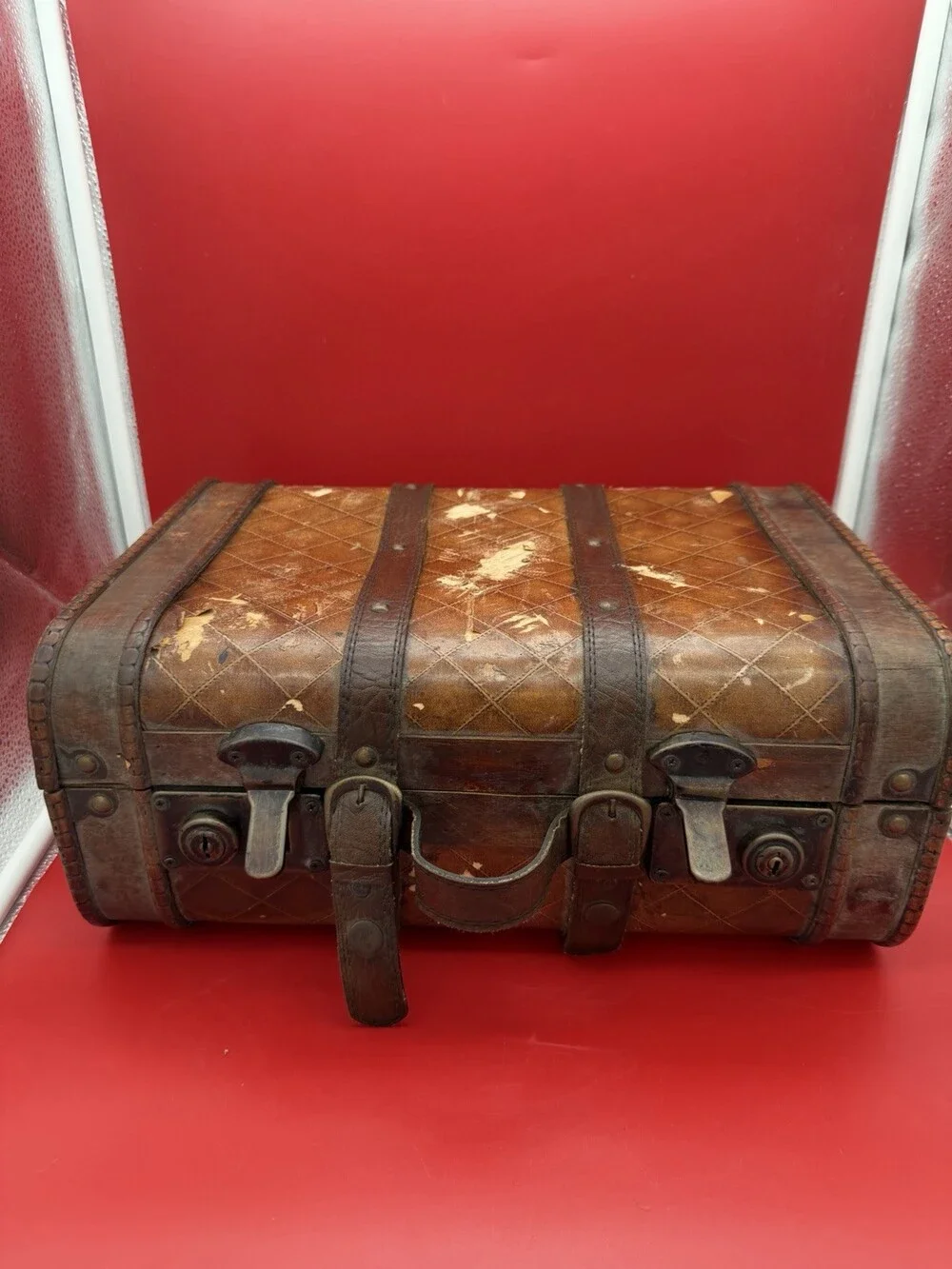 Antique Wooden Travel Case